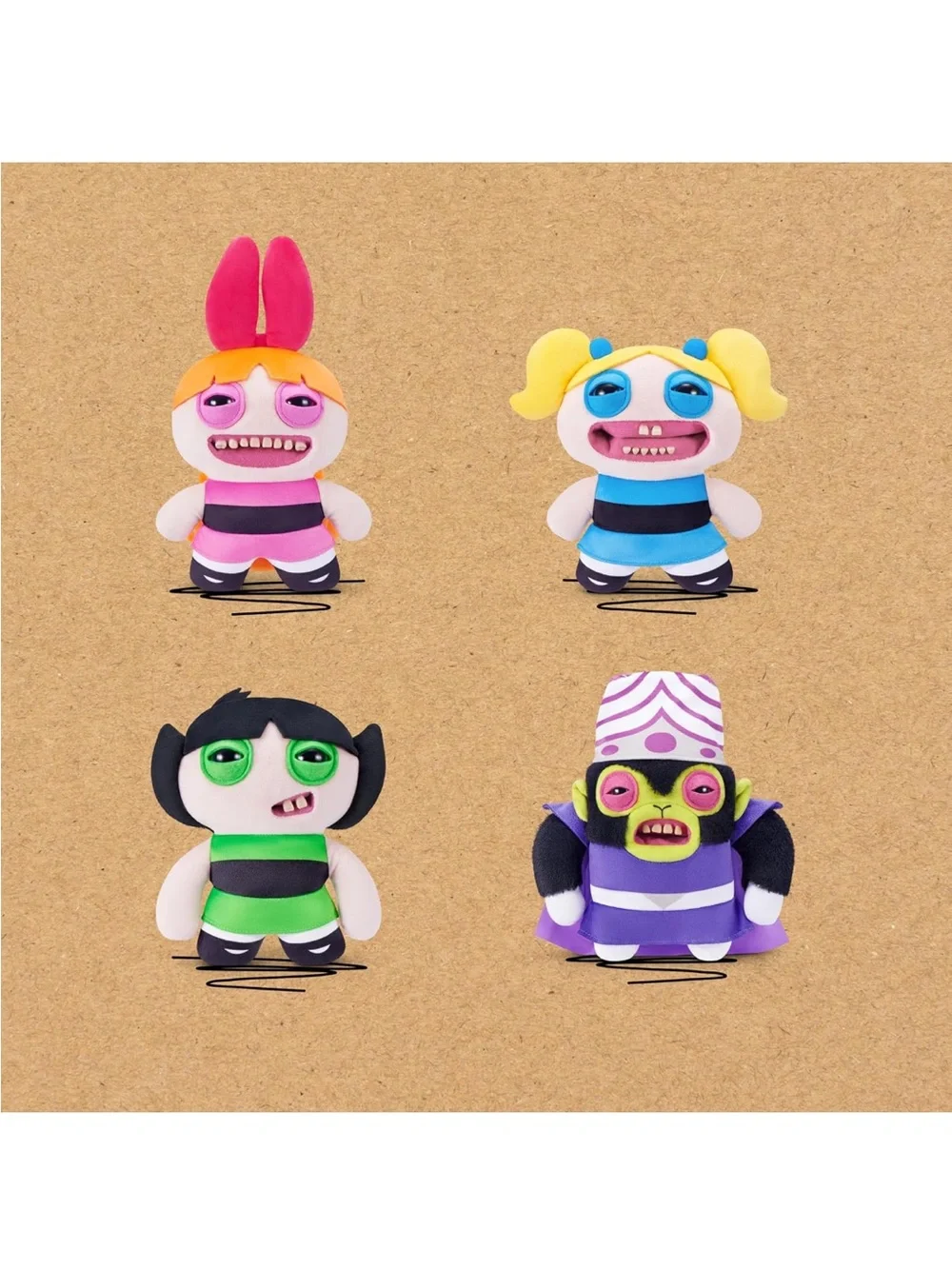 Zuru Fuggler x Powerpuff Girls Blossom Plush - Pink, Orange, Black